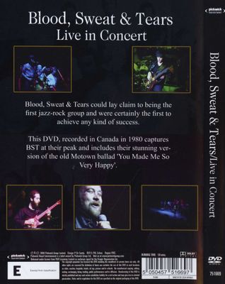 BLOOD, SWEAT & TEARS - Live in Concert