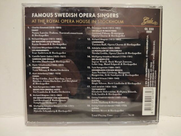 Famous Swedish Opera