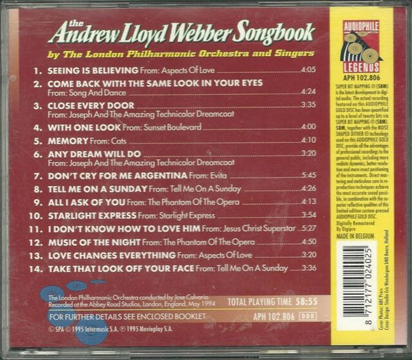 The Andrew Lloyd Webber Songbook - Excerpts from Jesus Christ Superstar, The Phantom of the Opera, Cats, Sunset Boulevard, Starlight Express, Evita & others.