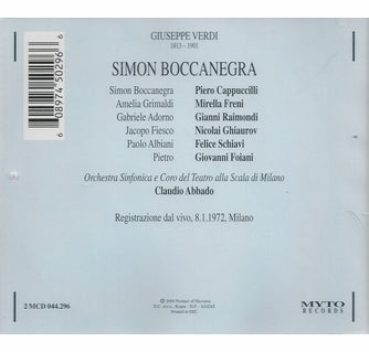 Verdi: SIMON BOCCANEGRA