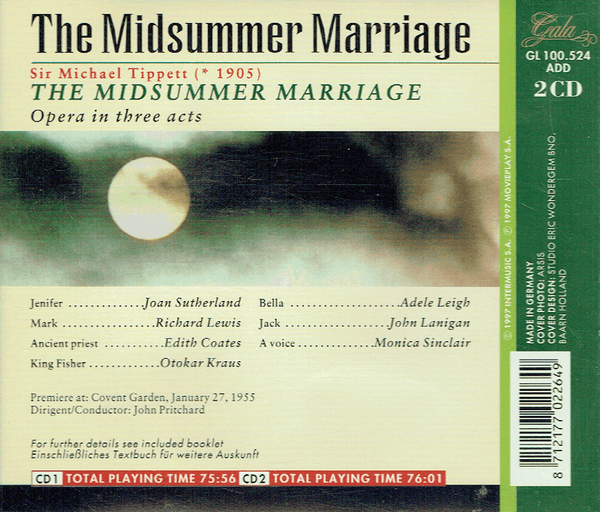 Tippett: THE MIDSUMMER MARRIAGE