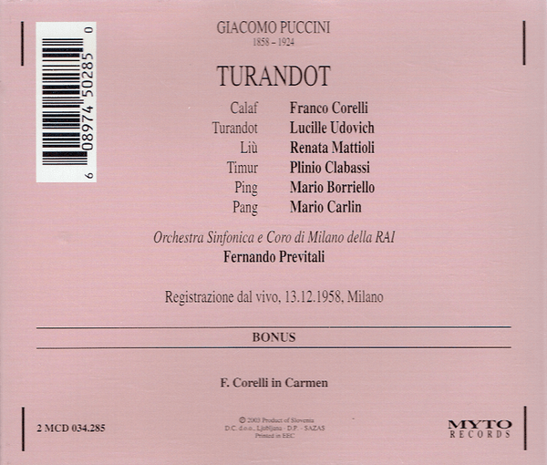 Puccini: TURANDOT