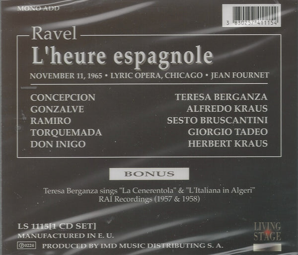 Ravel: L'HEURE ESPAGNOLE