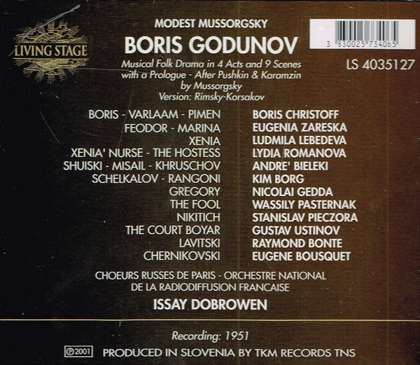 Musorgsky: BORIS GODUNOV